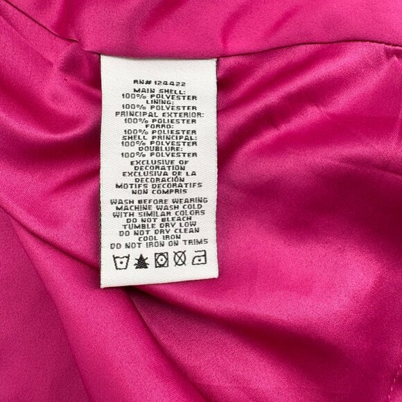 DKNY Women's Zigzag Multicolor Sleeveless Short Dress Large Polyester - Picture 4 of 5